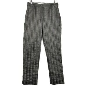 Annette Görtz Pants Size 38 Germany Gray Stripe Straight Leg Modern Minimalist‎